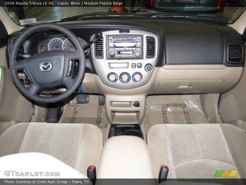 Classic White / Medium Pebble Beige 2004 Mazda Tribute LX V6
