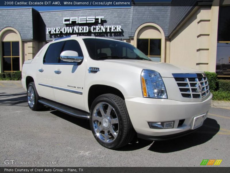 White Diamond / Cocoa/Light Cashmere 2008 Cadillac Escalade EXT AWD