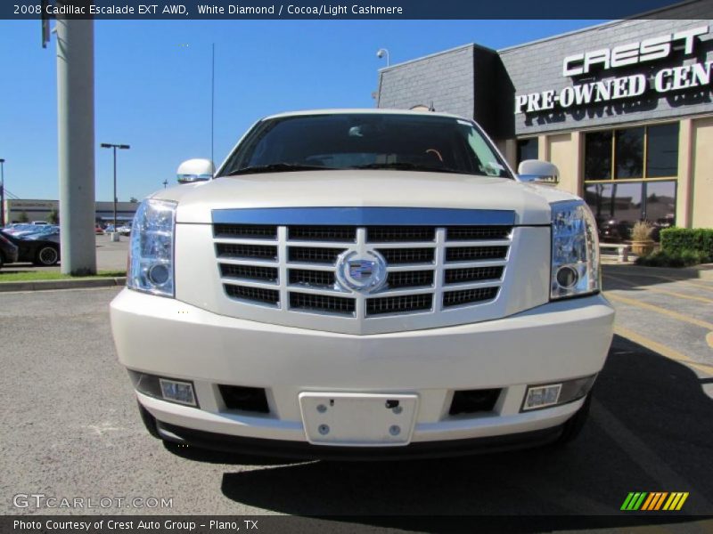 White Diamond / Cocoa/Light Cashmere 2008 Cadillac Escalade EXT AWD