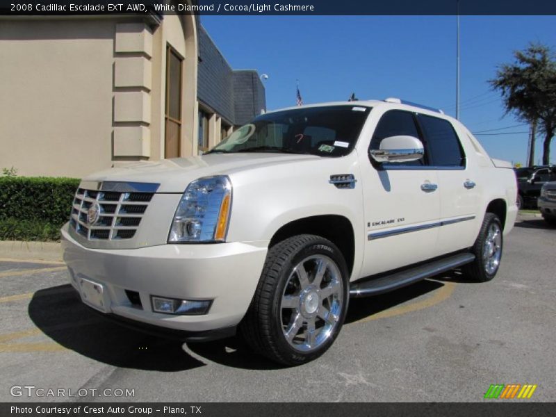 White Diamond / Cocoa/Light Cashmere 2008 Cadillac Escalade EXT AWD