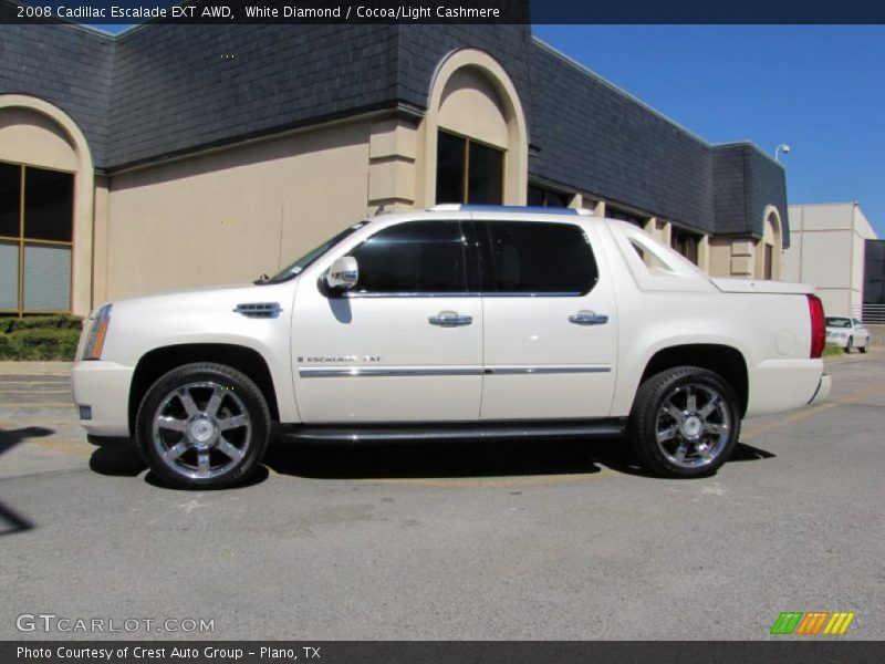 White Diamond / Cocoa/Light Cashmere 2008 Cadillac Escalade EXT AWD