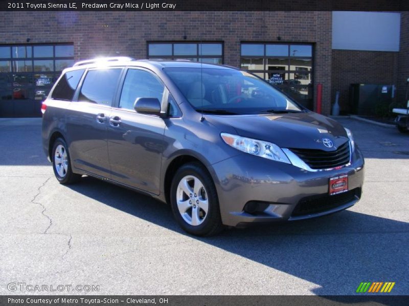 Predawn Gray Mica / Light Gray 2011 Toyota Sienna LE