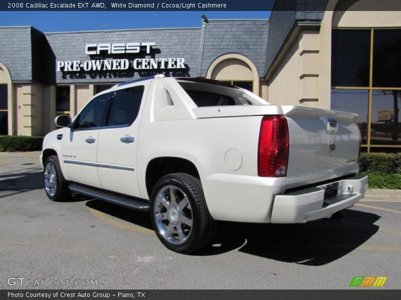 White Diamond / Cocoa/Light Cashmere 2008 Cadillac Escalade EXT AWD