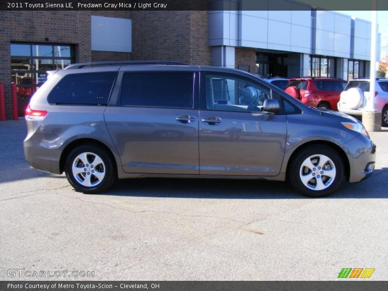 Predawn Gray Mica / Light Gray 2011 Toyota Sienna LE