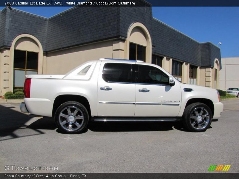 White Diamond / Cocoa/Light Cashmere 2008 Cadillac Escalade EXT AWD