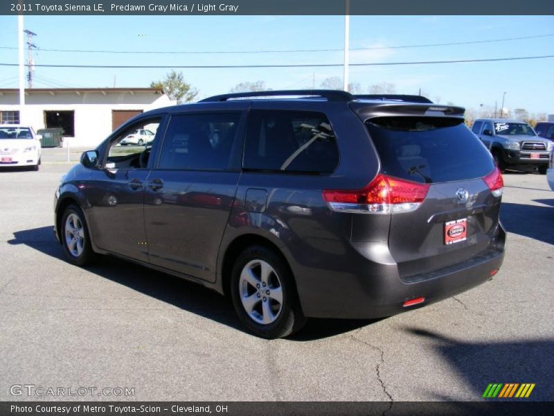 Predawn Gray Mica / Light Gray 2011 Toyota Sienna LE