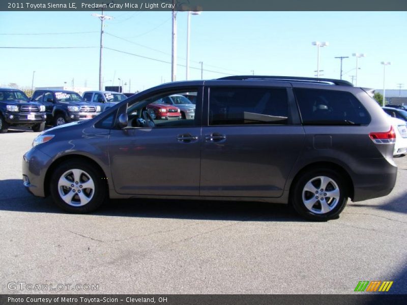 Predawn Gray Mica / Light Gray 2011 Toyota Sienna LE