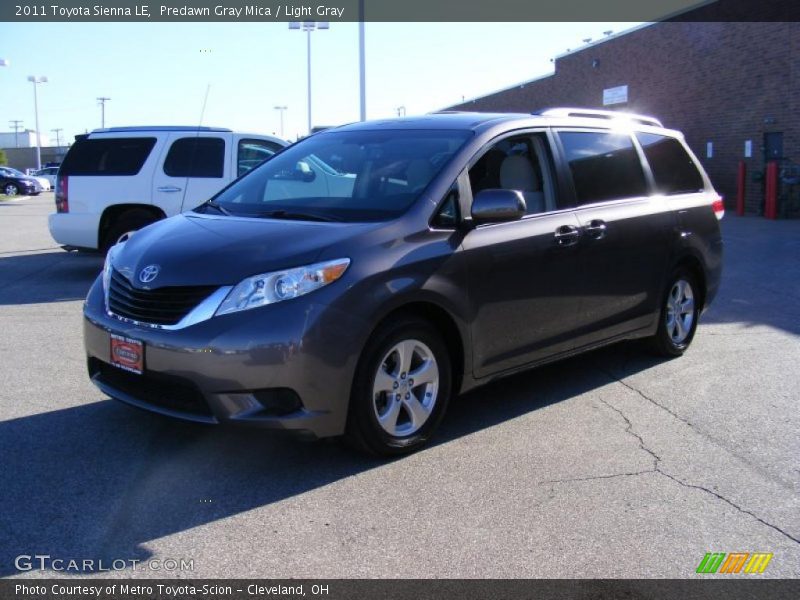 Predawn Gray Mica / Light Gray 2011 Toyota Sienna LE