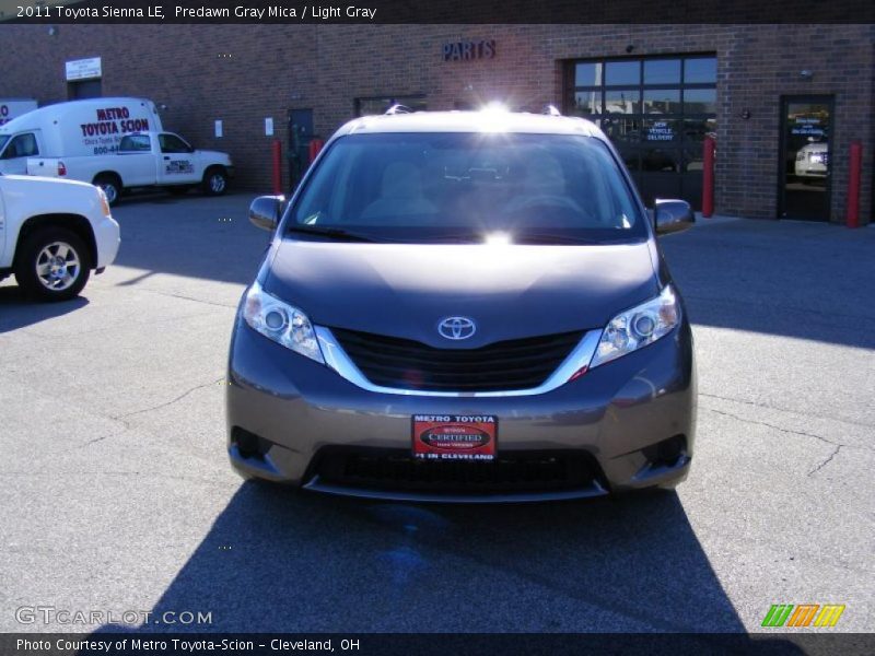 Predawn Gray Mica / Light Gray 2011 Toyota Sienna LE