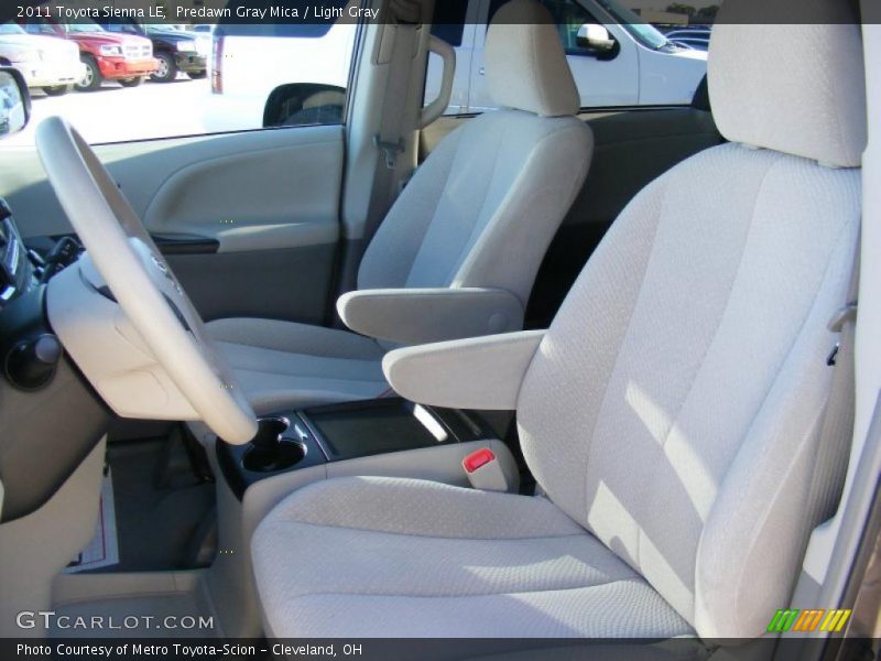 Predawn Gray Mica / Light Gray 2011 Toyota Sienna LE