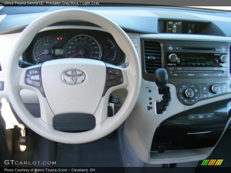 Predawn Gray Mica / Light Gray 2011 Toyota Sienna LE