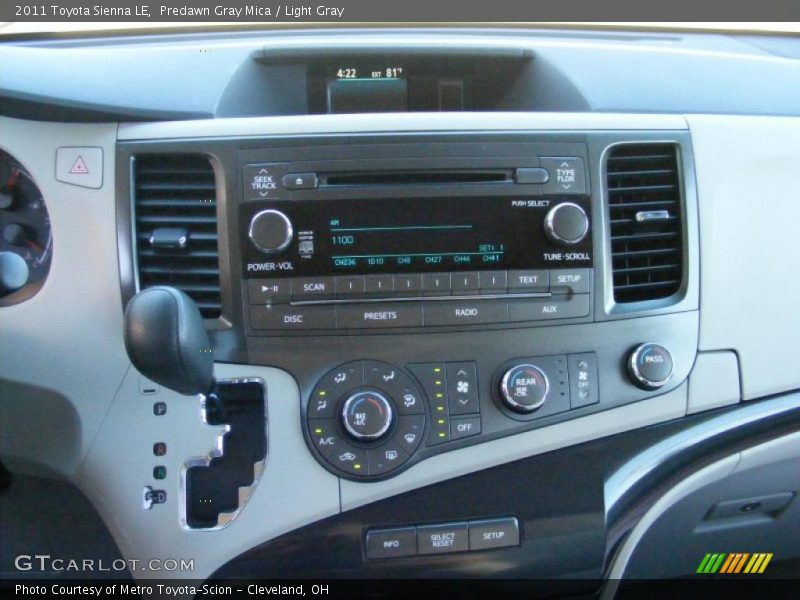 Predawn Gray Mica / Light Gray 2011 Toyota Sienna LE