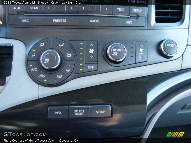Predawn Gray Mica / Light Gray 2011 Toyota Sienna LE
