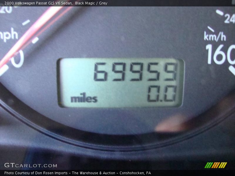 Black Magic / Grey 2000 Volkswagen Passat GLS V6 Sedan