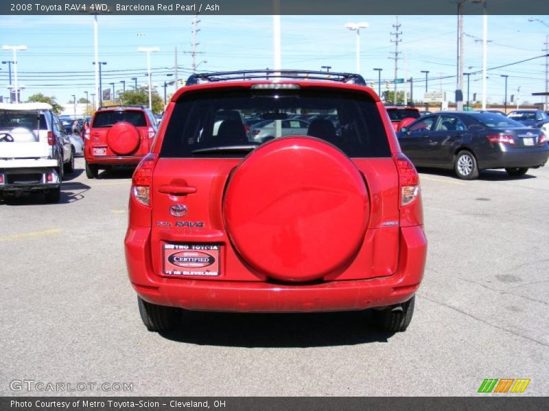 Barcelona Red Pearl / Ash 2008 Toyota RAV4 4WD