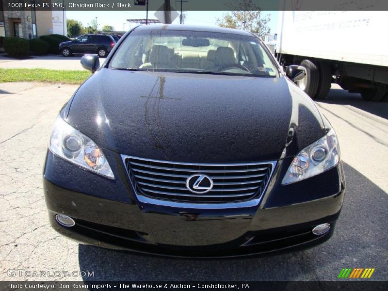 Obsidian Black / Black 2008 Lexus ES 350