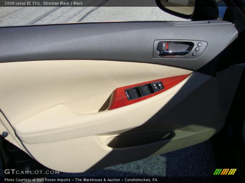 Obsidian Black / Black 2008 Lexus ES 350