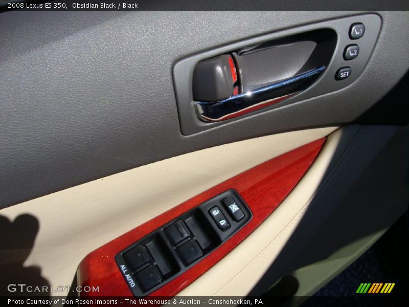 Obsidian Black / Black 2008 Lexus ES 350