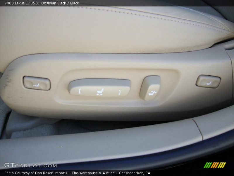 Obsidian Black / Black 2008 Lexus ES 350