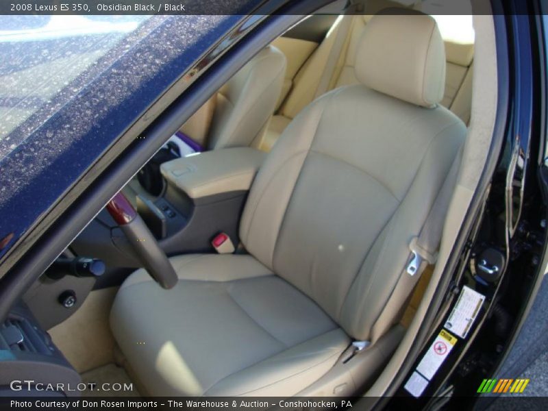 Obsidian Black / Black 2008 Lexus ES 350