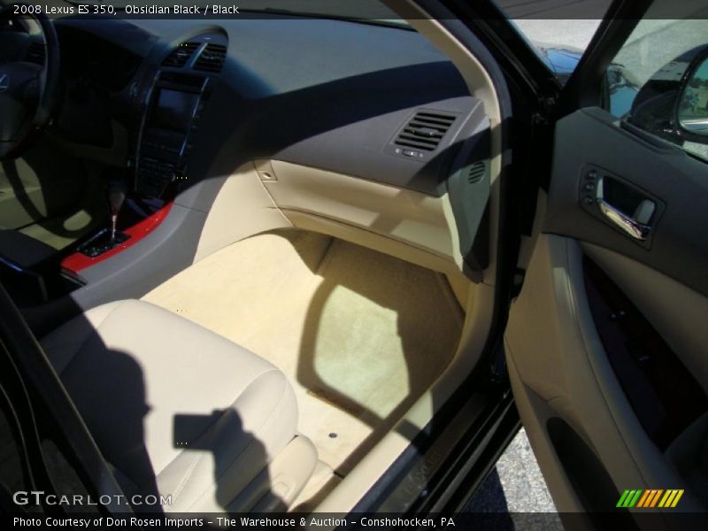 Obsidian Black / Black 2008 Lexus ES 350