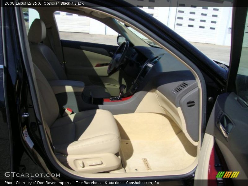 Obsidian Black / Black 2008 Lexus ES 350