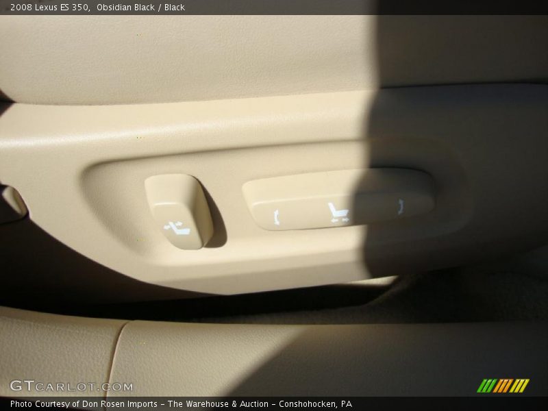 Obsidian Black / Black 2008 Lexus ES 350