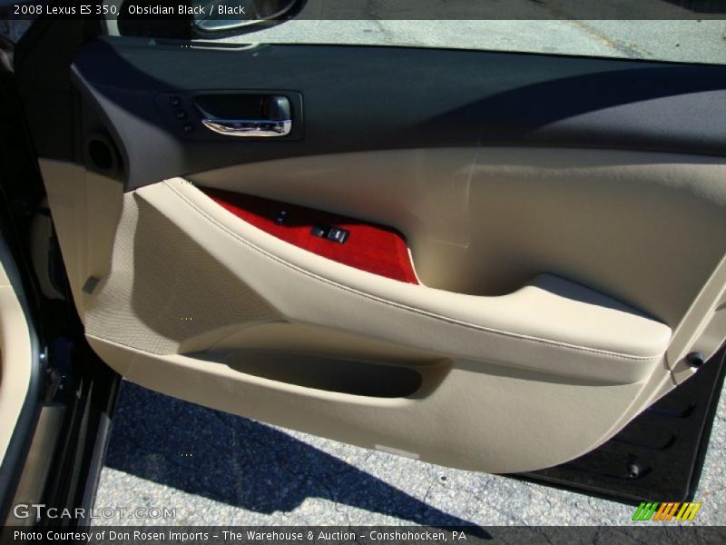Obsidian Black / Black 2008 Lexus ES 350
