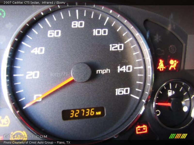 Infrared / Ebony 2007 Cadillac CTS Sedan