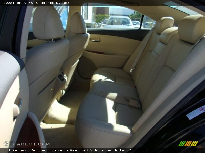 Obsidian Black / Black 2008 Lexus ES 350