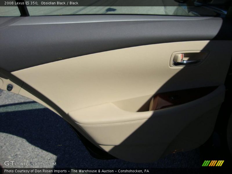 Obsidian Black / Black 2008 Lexus ES 350