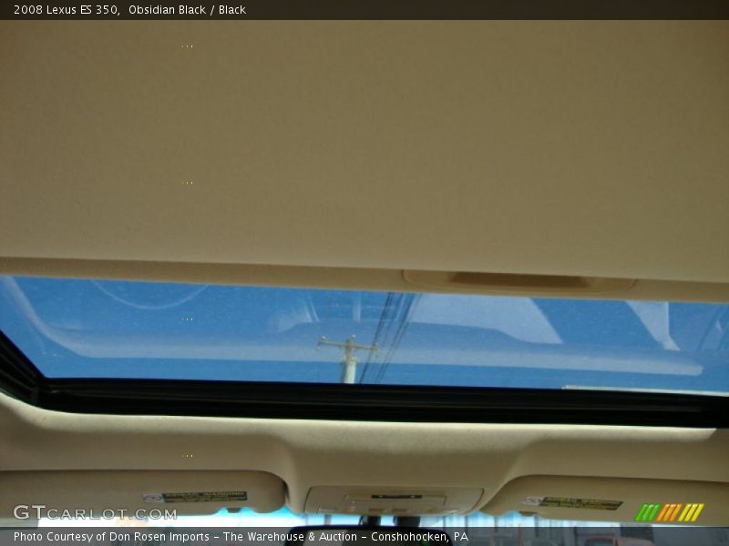 Obsidian Black / Black 2008 Lexus ES 350