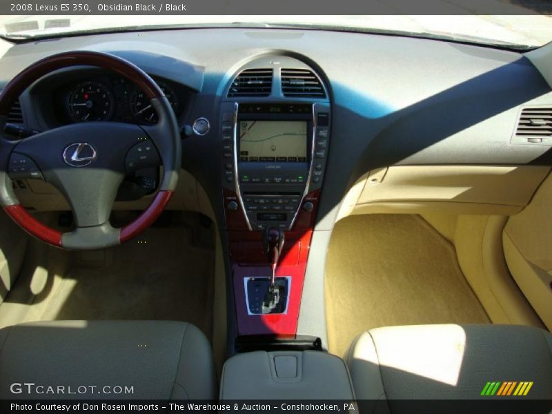 Obsidian Black / Black 2008 Lexus ES 350