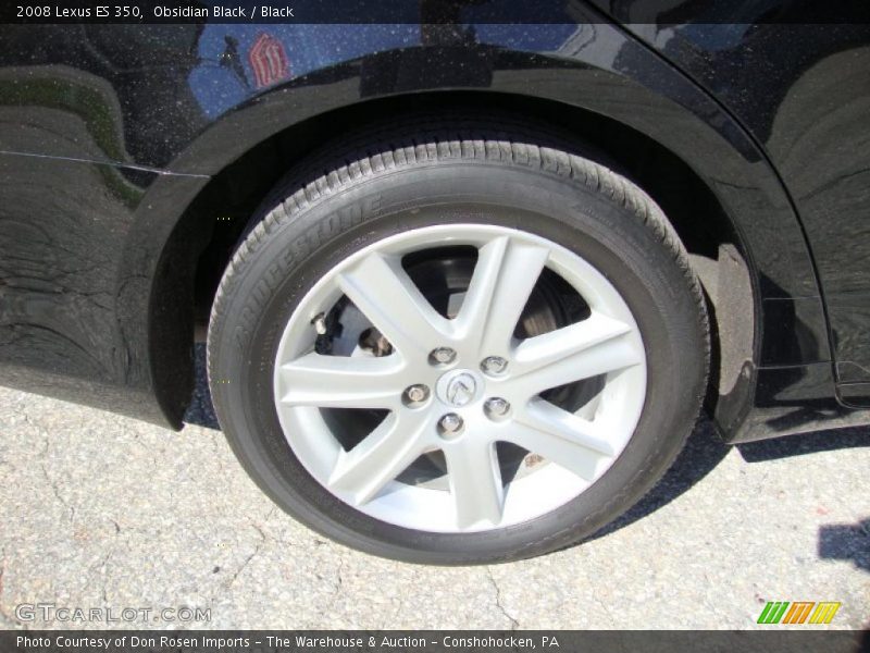 Obsidian Black / Black 2008 Lexus ES 350