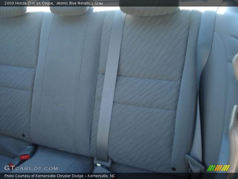 Atomic Blue Metallic / Gray 2009 Honda Civic LX Coupe