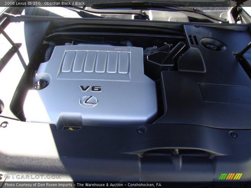 Obsidian Black / Black 2008 Lexus ES 350