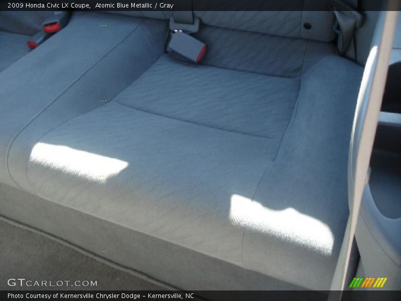 Atomic Blue Metallic / Gray 2009 Honda Civic LX Coupe