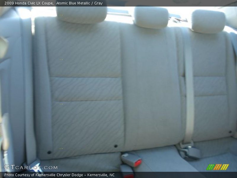 Atomic Blue Metallic / Gray 2009 Honda Civic LX Coupe