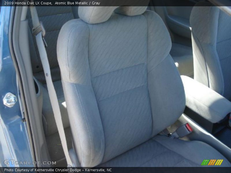 Atomic Blue Metallic / Gray 2009 Honda Civic LX Coupe