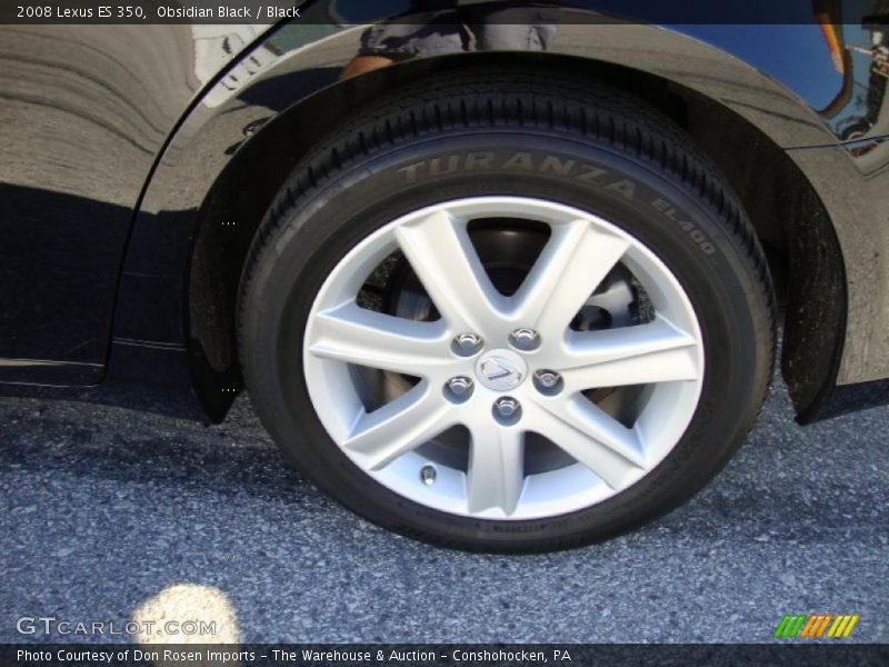 Obsidian Black / Black 2008 Lexus ES 350