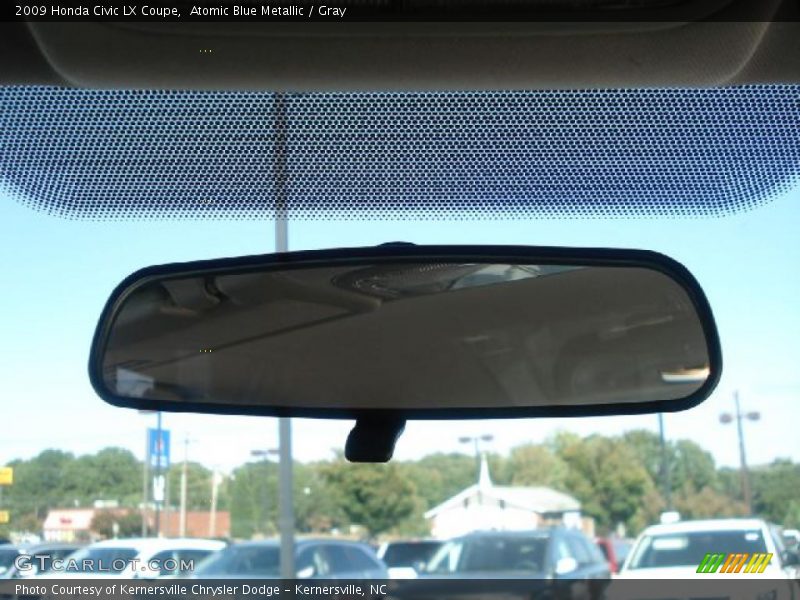 Atomic Blue Metallic / Gray 2009 Honda Civic LX Coupe