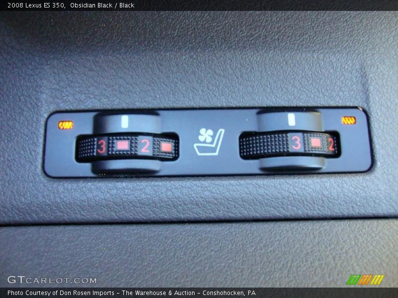 Obsidian Black / Black 2008 Lexus ES 350
