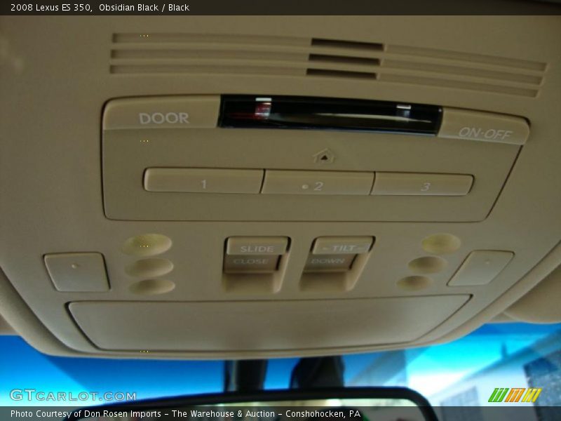 Obsidian Black / Black 2008 Lexus ES 350