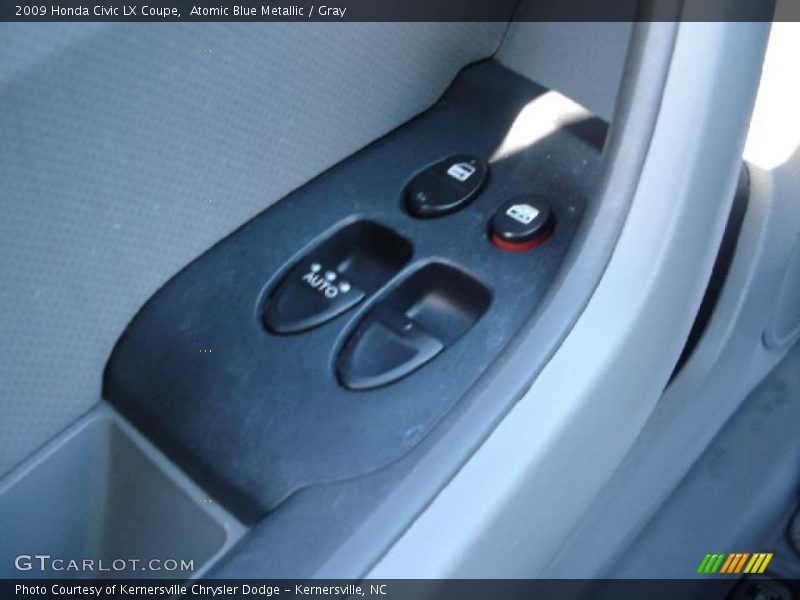 Atomic Blue Metallic / Gray 2009 Honda Civic LX Coupe