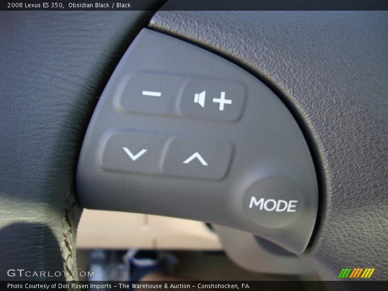 Obsidian Black / Black 2008 Lexus ES 350