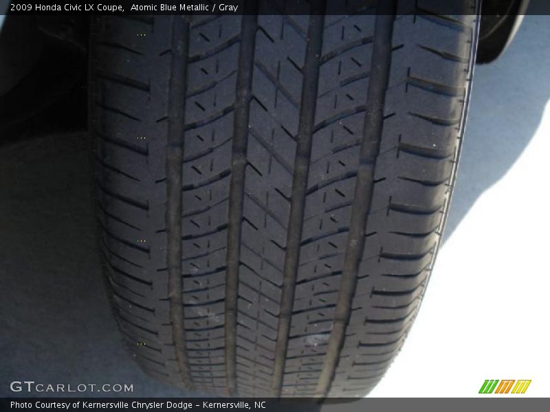 Atomic Blue Metallic / Gray 2009 Honda Civic LX Coupe