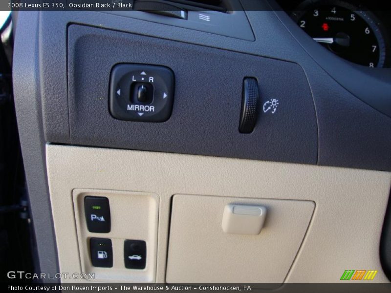 Obsidian Black / Black 2008 Lexus ES 350