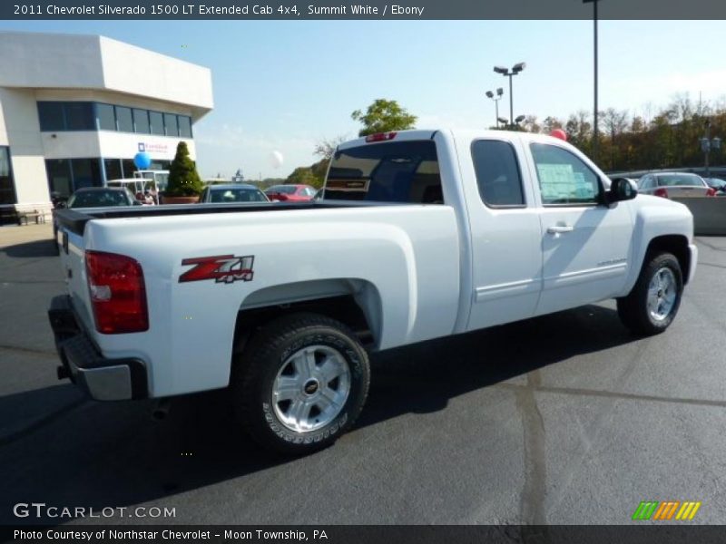 Summit White / Ebony 2011 Chevrolet Silverado 1500 LT Extended Cab 4x4