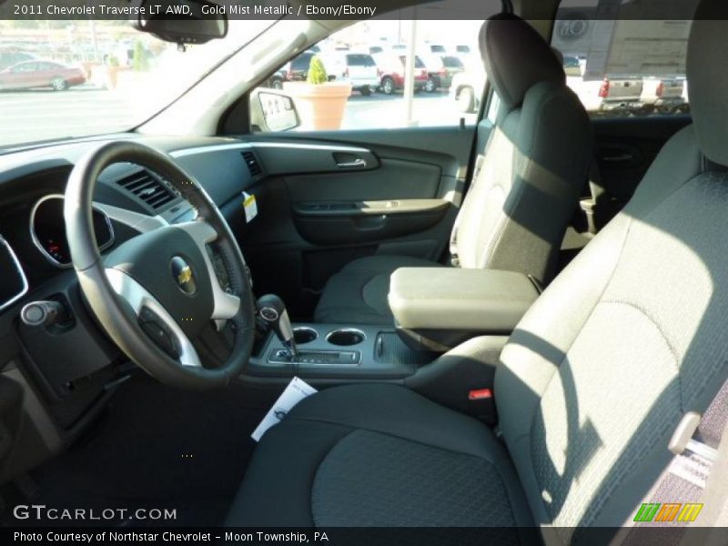 Gold Mist Metallic / Ebony/Ebony 2011 Chevrolet Traverse LT AWD