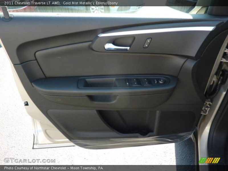 Gold Mist Metallic / Ebony/Ebony 2011 Chevrolet Traverse LT AWD